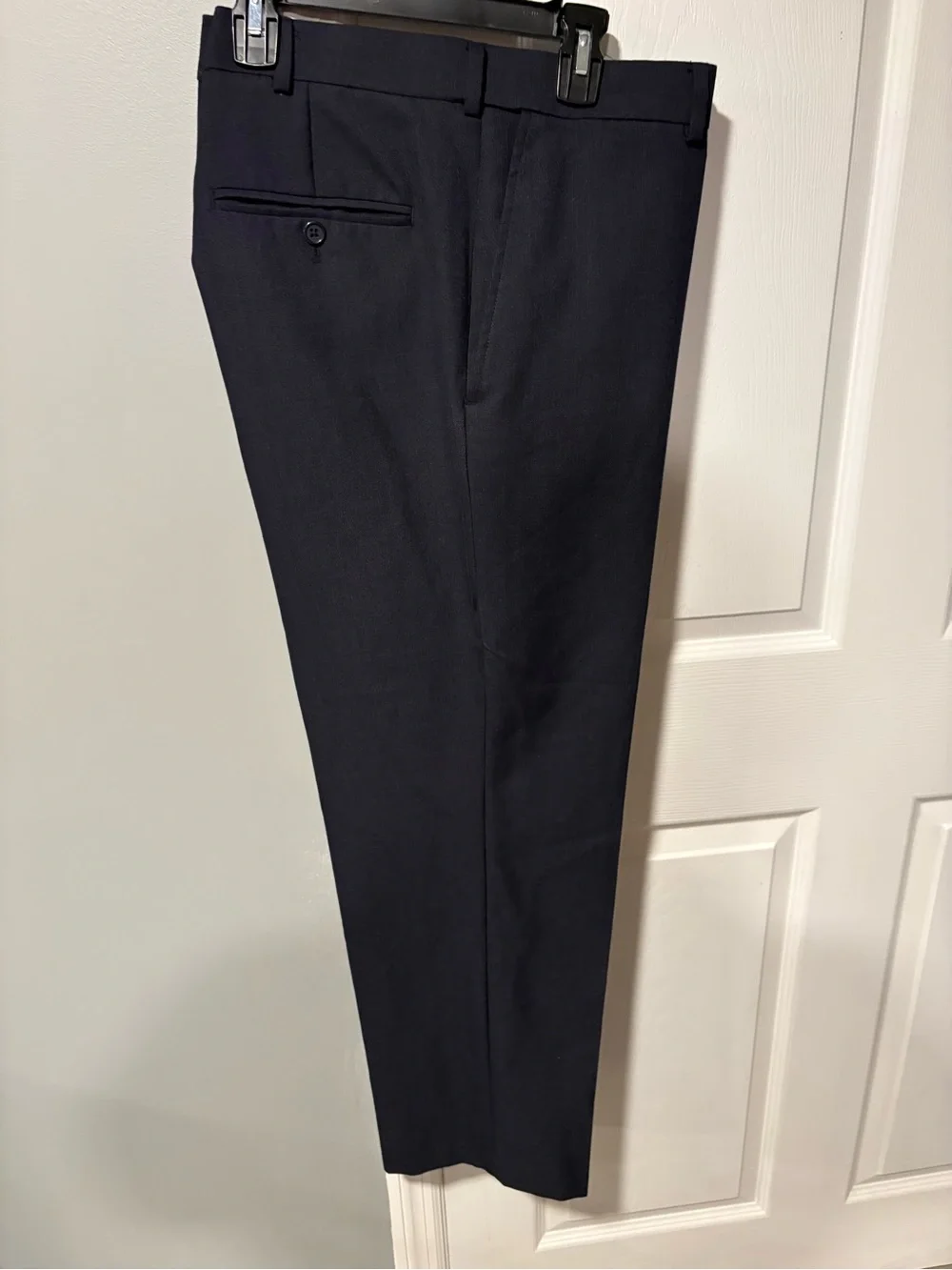 Men's Tailored Dress Pants in Dark Navy